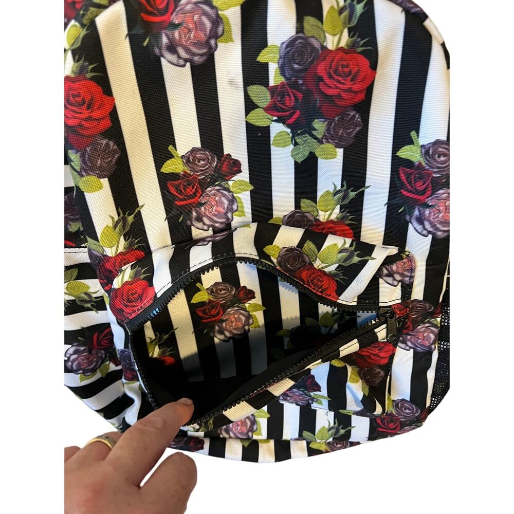Spencers Roses Striped Backpack - Picture 2 of 5